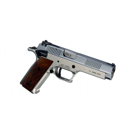 Pistola PARDINI GT9 Cal. 9mm 5" CROMADA - Armeria EGARA
