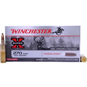 Munición Metálica Winchester Cal. 270 WSM - 150 grains -
