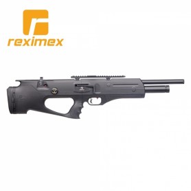 Carabina PCP Reximex Apex calibre 6,35 mm. Sintética Negro. 24