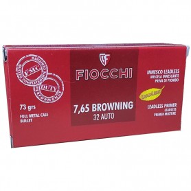 Munición FIOCCHI - 7.65 BROW. (32 AUTO) - 73 grains - blindada
