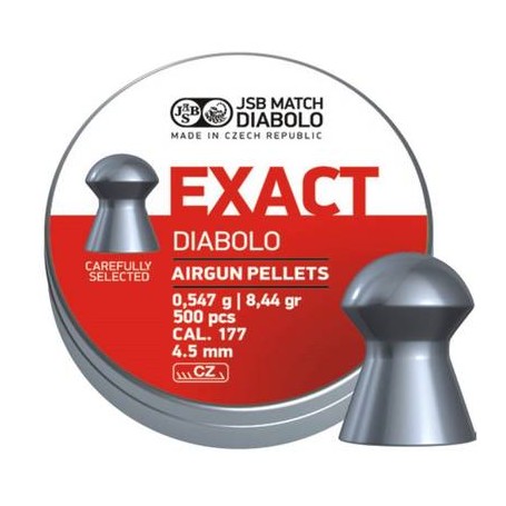 BALINES JSB DIABOLO EXACT 4,52 MM (500 ud) - Armeria EGARA