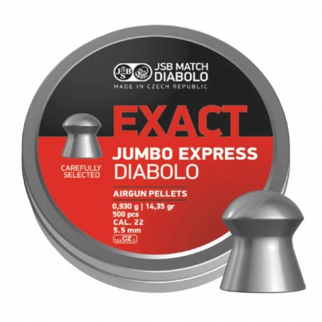 Balines JSB EXACT JUMBO EXPRESS Cal. 5,52mm (250 pcs) - Armeria