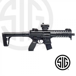 Subfusil Sig Sauer MPX ASP Black + Red Dot Co2 - 4,5 Balines -
