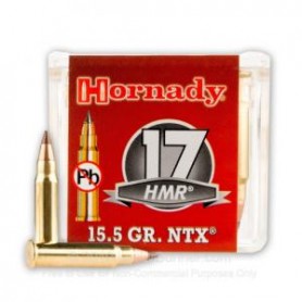Munición HORNADY Cal. 17 HMR NTX - 15,5 gr - Armeria EGARA