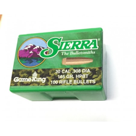 Proyectiles Sierra Cal 30 165 Gr HPBT - Armeria EGARA