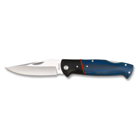 Navaja Albainox Pakkawood Azul. Hoja 8 C - Armeria EGARA
