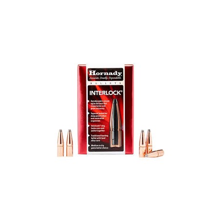 Puntas Hornady Cal. 30 Interlock - 180 gr - Armeria EGARA