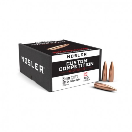 Puntas Cal. 8mm-200 HPBT Nosler Custom Competition - Armeria