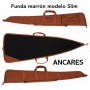 Funda textil Zasdar arma larga modelo Slim color marrón.