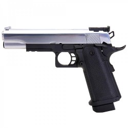 Pistola Hi-Capa 5.1 Silver fullmetal GBB / CO2 - 6 mm - Armeria