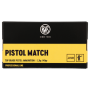 Munición metálica RWS Cal. 22 PISTOL MATCH - Armeria EGARA