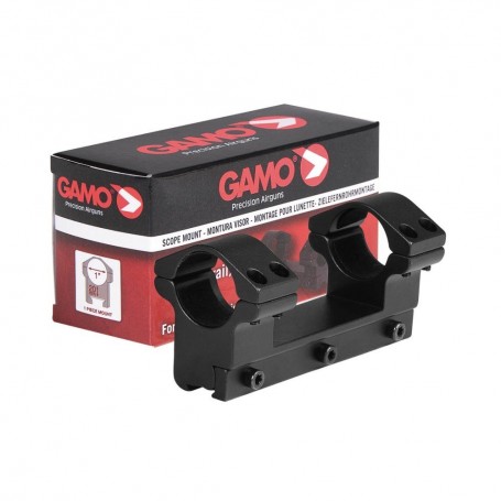 Montura GAMO - Carril 11mm - TS-250 - Tubo 1" ALTA - Armeria