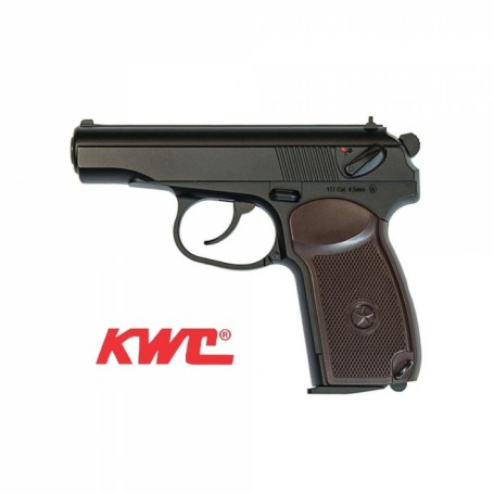 Pistola KWC Makarov PM 4,5 mm Full-metal Co2 Bbs Acero -