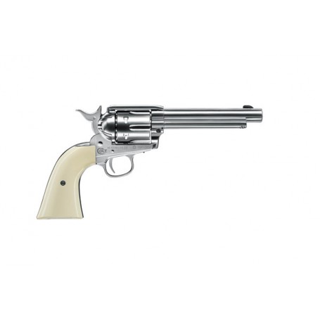 Revolver Colt SA Army 45 Niquel 5,5" Co2 - 4,5 mm Plomo -