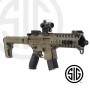 Subfusil Sig Sauer MPX ASP FDE + Red Dot Co2 - 4,5 Balines -